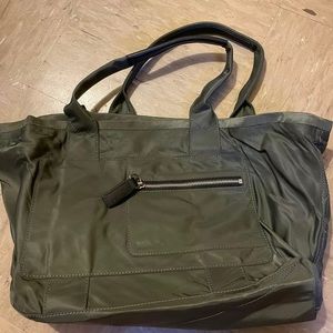 MARC JACOBS Military Green Nylon Bag Shoulder Tote